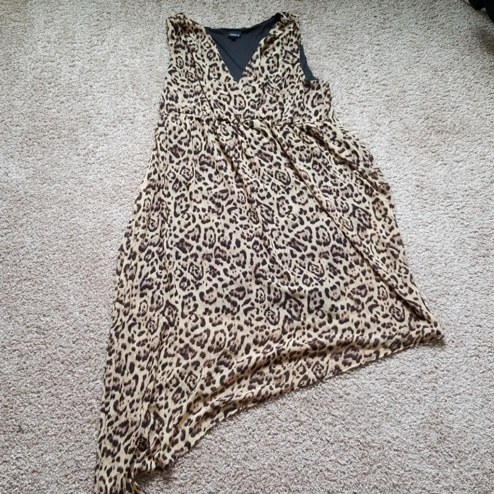 Torrid Asymmentrical Leopard Print Dress